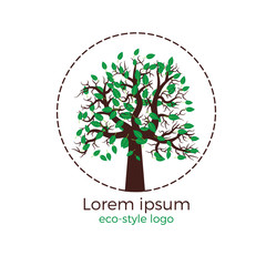 Vector tree logo
