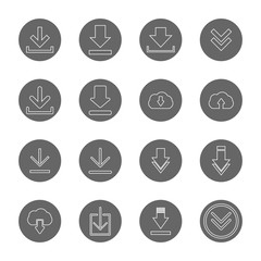 download thin line icons set