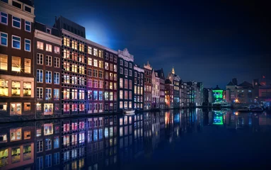 Papier Peint photo Amsterdam Amsterdam Windows Colors - Pays-Bas
