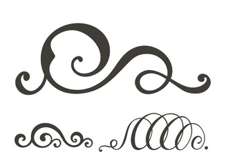 Vector swirl elements for design.