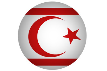 Turkey republic of northern cyprus flag , cyprus flag illustration symbol.