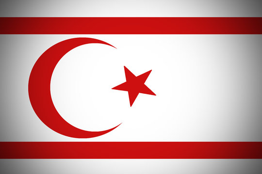 Turkey republic of northern cyprus flag , cyprus flag illustration symbol.