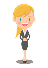 納得する女性会社員