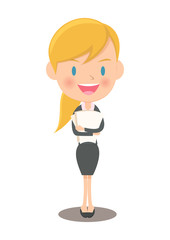 書類を持つ女性会社員