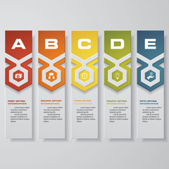 Design clean number banners template/graphic or website layout. Vector.