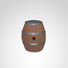 Barrel vector icon.