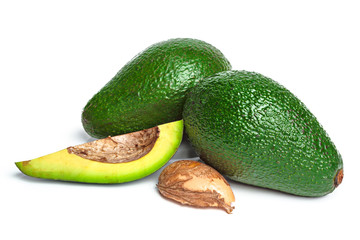 Avocado isolated on a white background