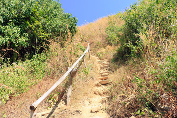 phill in Mountains. Many sand on the Slope.