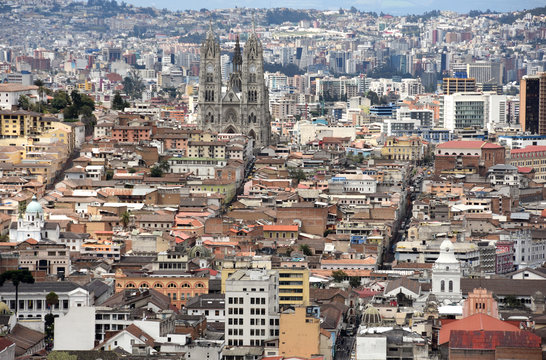 View from Panecillo, Quito, Ecuador
