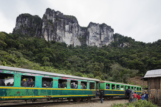 Fianarantsoa to Manakara FCE train, eastern area, Madagascar