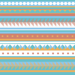 Ethnic abstract background. Tribal seamless vector pattern. Boho