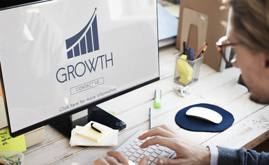 Business Success Report Graph Concept
