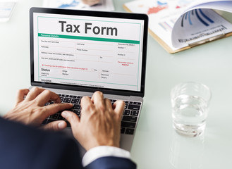 Tax Credits Claim Return Deduction Refund Concept