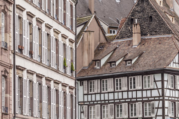 Old houses in La Petite France, Strasbourg, Bas Rhin, Alsace, France