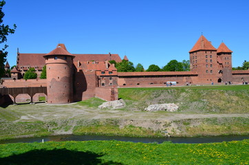 Fototapeta na wymiar Zamek krzyżacki w Malborku/Teutonic Castle in Malbork, Pomerania, Poland
