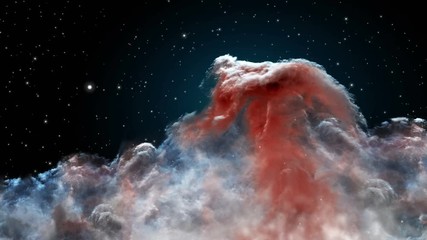 Infrared Horsehead Nebula in 3D