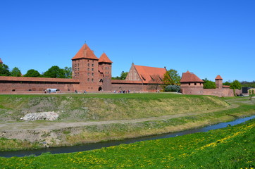 Zamek krzyżacki w Malborku/Teutonic castle in Malbork, Pomerania, Poland
