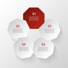 Vector business template for presentation.