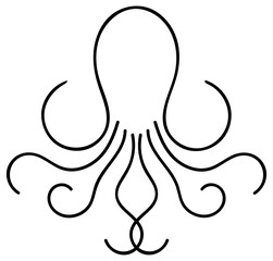 Tintenfisch, Oktopus, Logo, 