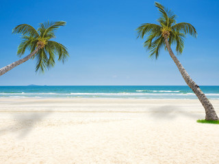 Obraz na płótnie Canvas beautiful sand beach on the sea shore