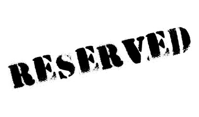 Reserved stamp rubber grunge