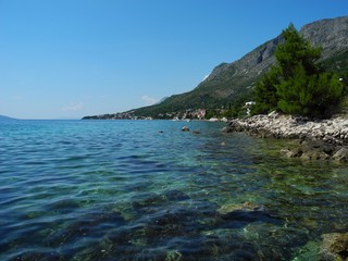 Meeresküste in Kroatien