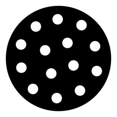 Golf ball icon, simple style