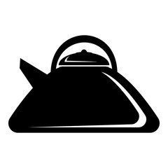 Fototapeta premium Heating kettle icon, simple style
