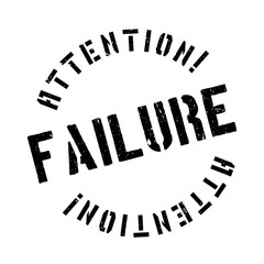 Failure rubber stamp. Grunge design with dust scratches. Effects can be easily removed for a clean, crisp look. Color is easily changed.