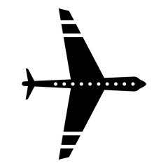 Plane icon, simple style