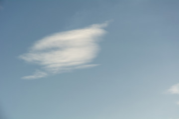 Fototapeta na wymiar Cloud in the evening sky.