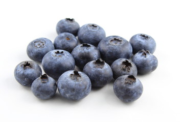blueberry fruits isolated on a white background
