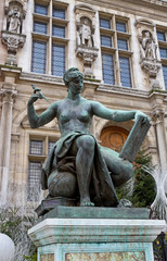 Naklejka premium Hôtel de Ville, Paris