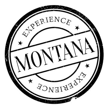 Montana stamp rubber grunge