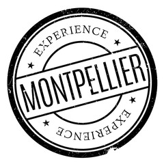 Montpellier stamp rubber grunge