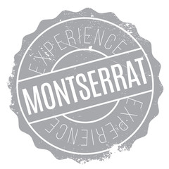 Montserrat stamp rubber grunge