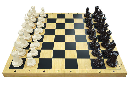 Game chess board and chess figures
