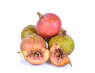 Ficus racemosa isolated on white background