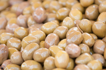 Fresh green olives