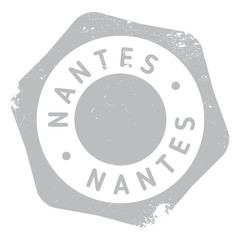 Fototapeta na wymiar Nantes stamp rubber grunge