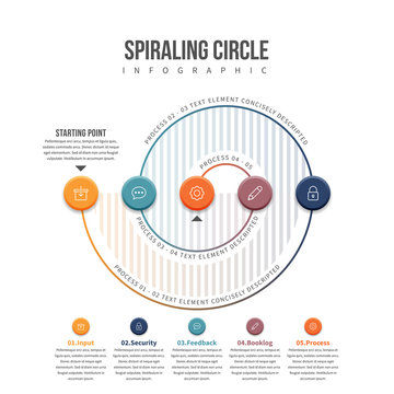 Spiraling Circle Infographic