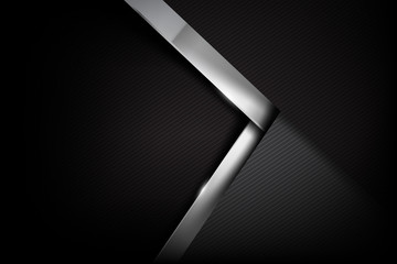 001 Abstract background dark and black carbon fiber vector illus