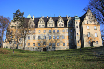 Fototapeta na wymiar The historic Castle Olesnica in Poland