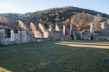 Fototapeta na wymiar Roman amphitheater of Amiternum - Aquilia