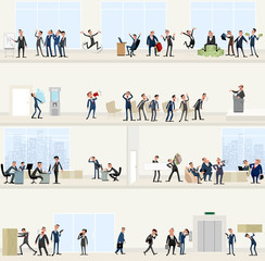 Naklejka premium In big office