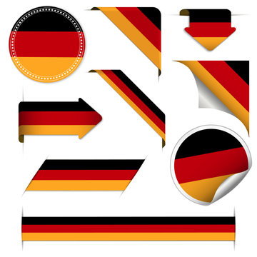 deutsche Flagge Design Elemente