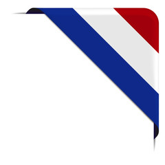 Eckbanner Niederlande Flagge