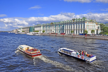 Obraz premium Petersburg. View of the Neva river