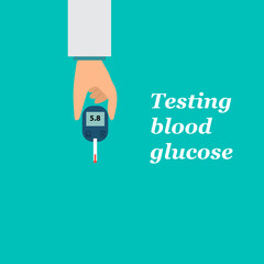 Blood test. Vector illustration.