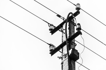 Electricity pole - power line